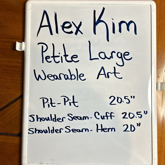 Alex Kim Petite Large PL Art to Wear Floral Ribbon Flowers Black Year Round Use - Picture 10 of 10